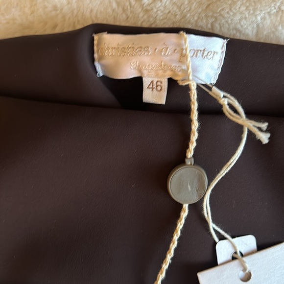 Brand New Italian High Waist Stretchy Pencil Brown Skirt IT 46 USA 8 - Picture 4 of 8